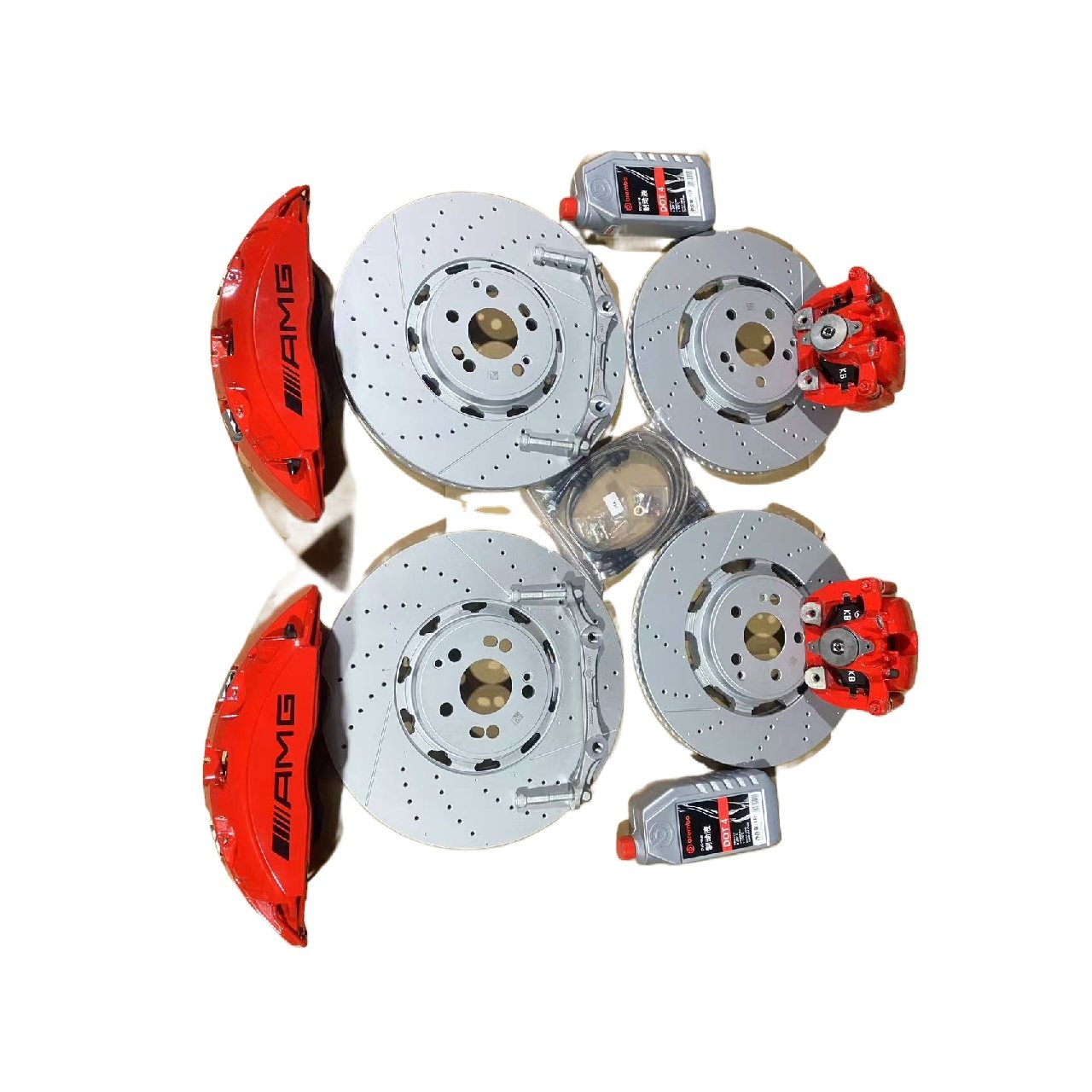 For Mercedes-Benz W167 G63 GLE43 Upgrade Calipers Front Six Back Four GLE350 GLE450 Brake Cylinder Brake System G63
